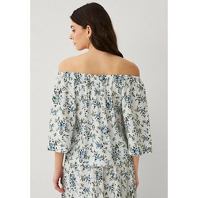 Ellos Plus Size Off-The-Shoulder Blouse