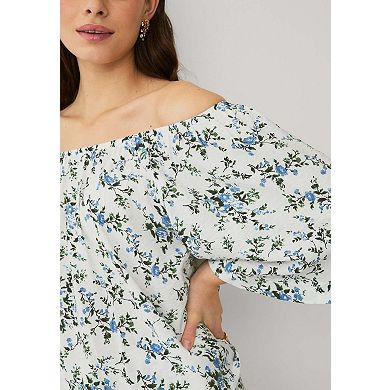 Ellos Plus Size Off-The-Shoulder Blouse