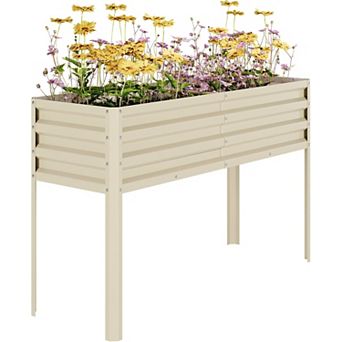 Garden Bed Elevated Square Vegetable Herbal Planting Box
