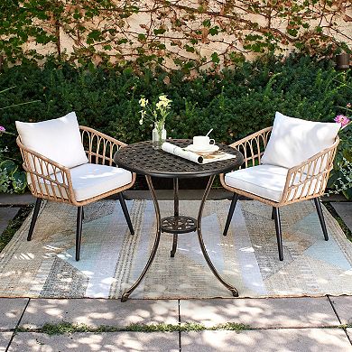 23.6" Round Outdoor Dining Table