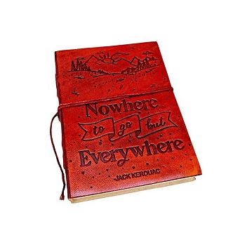 Jack Kerouac Quote Leather Journal
