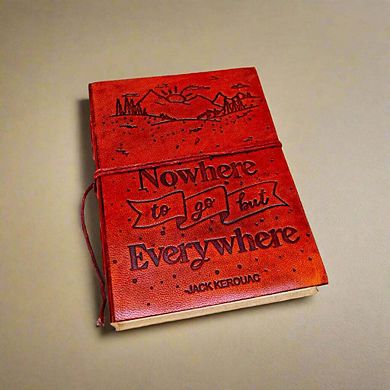 Jack Kerouac Quote Leather Journal