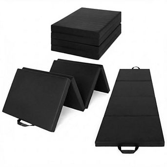Portable Folding Gymnastics Mat, 2 Inch Thick Exercise Tumbling Mat for Home Workouts Yoga