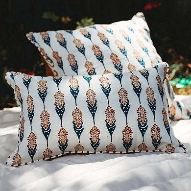 Bahaar Lumbar Throw Pillow Cover