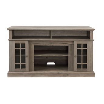 Trikiousd Classic TV Media Stand with Open & Closed Storage for TVs Up to 65"