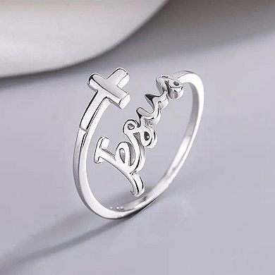 Exquisite Cross Ring, Warm Metallic Texture, Low-Key Elegance for Daily Wear