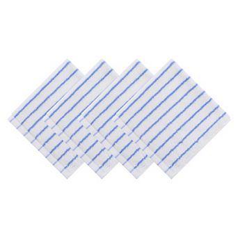 Cotton Striped Washcloths 13" x 13" Soft Face Cloths for Bathroom, Reusable Lint-Free Facial Towels