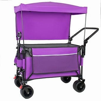 Heavy Duty Folding Wagon Cart with Canopy