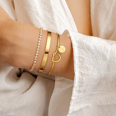 Women's Gold Initial Bracelet