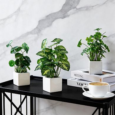 3-Piece Set of Stylish Artificial Plants