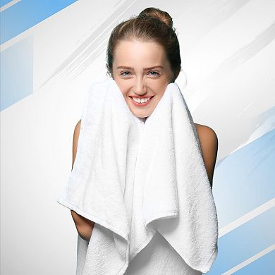 Luxury Ring-spun Cotton Bath Towels Set Of 4 Soft Absorbent & Quick-drying For Bathroom Gym Use
