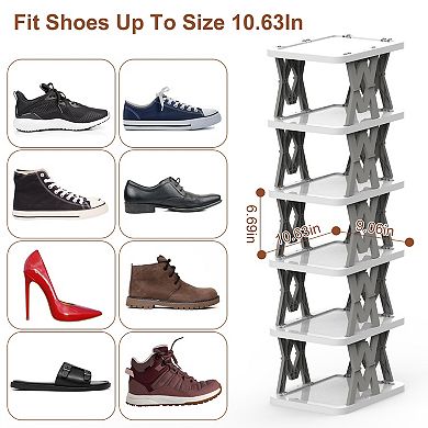 6-Tier Foldable Shoe Rack