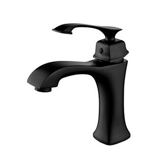 1.2 GPM Single Handle Single Hole Bathroom Faucet with Water Supply Hose and Mounting Hardware