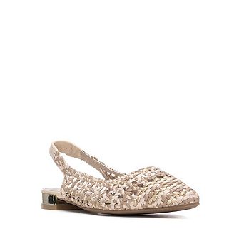 XTI Women's Slingback Braided Flats 145300