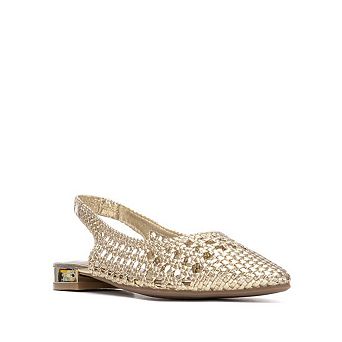 XTI Women's Slingback Braided Flats 145300