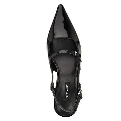 Nine West Amayo Women's Slingback Pumps Pointed Toe Heels