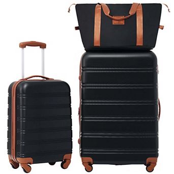 Hardshell Luggage Set 2 pc with Bag Spinner Suitcase TSA Lock Lightweight 20 and 28 Inch