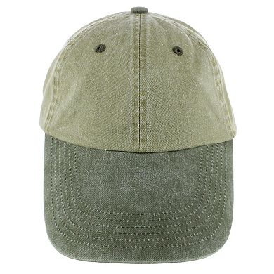 Broner Men's 4 Inch Two Tone Long Billed Baseball Cap