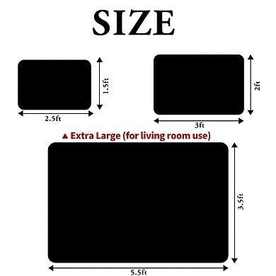 Pure White Pebble Floor Mat, Durable Non-Slip Bathroom Floor Mat