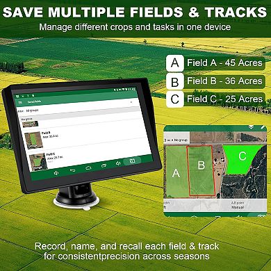 GNSS Agricultural Tractor GPS Navigator with 9" Touch Screen for Precision Farming