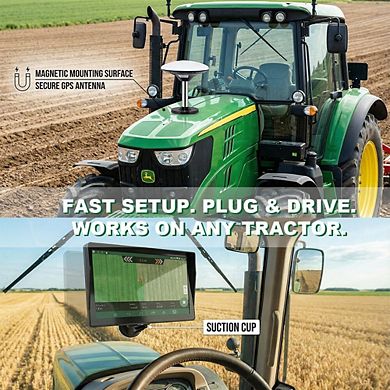GNSS Agricultural Tractor GPS Navigator with 9" Touch Screen for Precision Farming