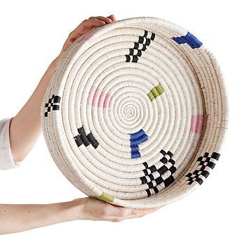 Mosaic Woven Nesting Tray