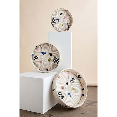 Mosaic Woven Nesting Tray