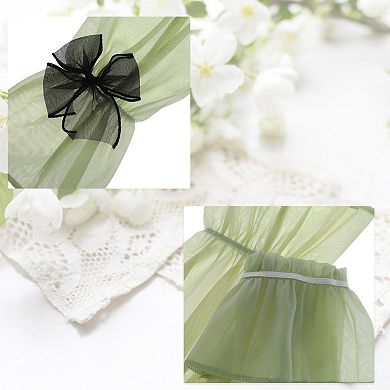 19.69"x5.91" Sun Protection Bow Arm Sleeves for Women 1 Pair