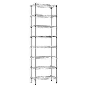 8 tier Metal Wire Storage Rack 2000 lbs Adjustable Shelf for Garage Kitchen Pantry 1 pc