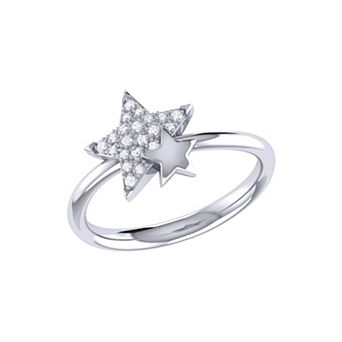 Dazzling Starkissed Duo Sterling Silver Diamond Ring