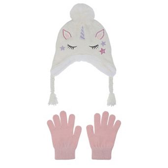 Girls' 4-6x Elli by Capelli Animal Hat & Gloves Set