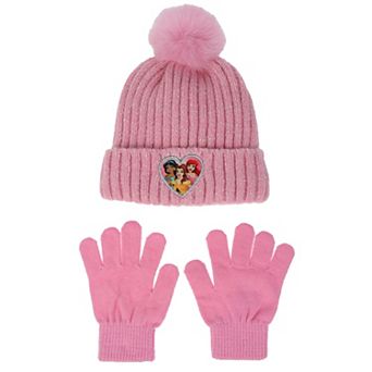 Girls Disney Princesses 2 pc Hat & Gloves Set