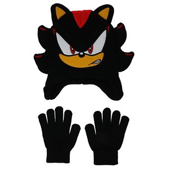 Boys Sonic the Hedgehog Shadow 2 pc Hat & Gloves Set