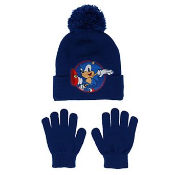 Boys Sonic the Hedgehog 2 pc Hat & Gloves Set