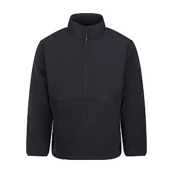Front Row Mens Microfleece Half Zip Fleece Top