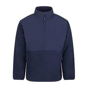 Front Row Mens Microfleece Half Zip Fleece Top