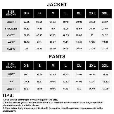 Men's 2 pc Plaid Suit Set - Modern Fit Business Casual Blazer & Dress Pants
