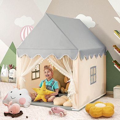 Kids Play Tent Castle with Mat Large Indoor Outdoor Playhouse