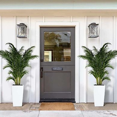 2 piece 16 in Tall Planter Set with Self (Indoor Outdoor) High Quality Durable Design for Daily Use