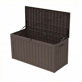 100 Gal Resin Outdoor Garden Storage Waterproof Deck Box