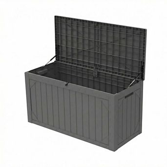 100 Gal Resin Outdoor Garden Storage Waterproof Deck Box
