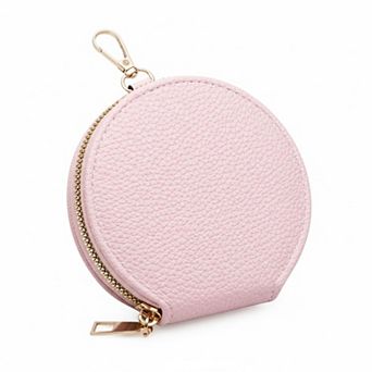 ZUQIETA Slim Women's Card Wallet Soft PU Lychee Texture Multifunctional Compact Lightweight Gift