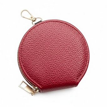 ZUQIETA Slim Women's Card Wallet Soft PU Lychee Texture Multifunctional Compact Lightweight Gift