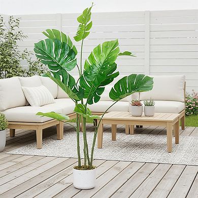 4ft Artificial Monstera Deliciosa in Planter