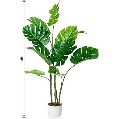 4ft Artificial Monstera Deliciosa in Planter