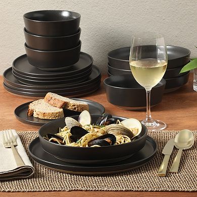 Gibson Elite Overbrook 16pc Stoneware Dinnerware Set