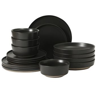 Gibson Elite Overbrook 16 pc Stoneware Dinnerware Set