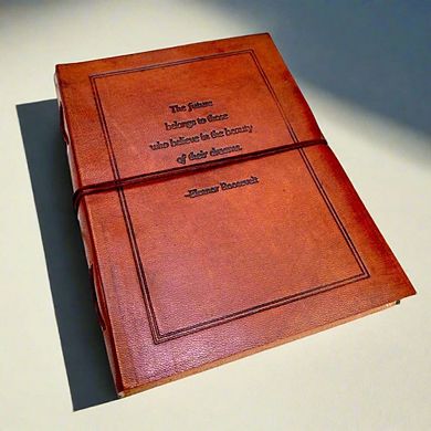 Eleanor Roosevelt Quote Leather Journal