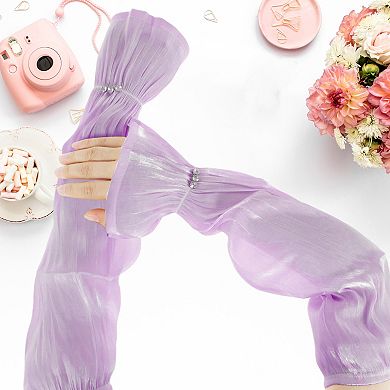 18.9"x4.33" Sun Protection Loose Arm Sleeves for Women 1 Pair