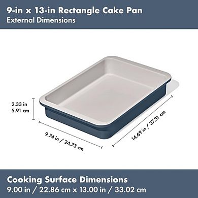 Zoulao Non-Stick Pro Ceramic Coated Metal Bakeware 9” x 13” Cake Pan